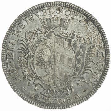 1767 Germany Silver Taler VZ, small crown.