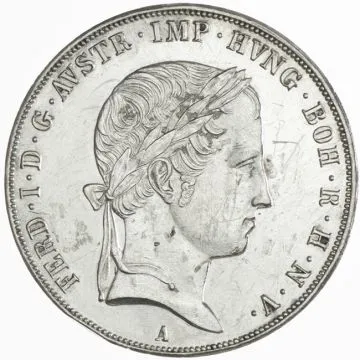 1847 1/25 oz Austria Silver Thaler VZ-, Kr. am Avers