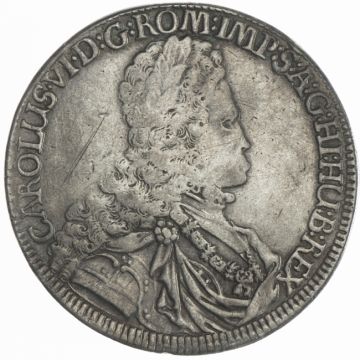 1716 Austria Silver Thaler Hall SS, Umlaufspuren, poliert