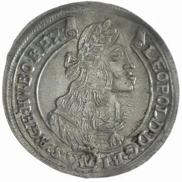 1675 1/25 oz Austria Silver 15 Kreuzer KB VZ-, kl. Kr. am Av.