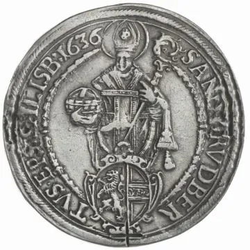 1/25 oz Thaler Salzburg SS+, kl. Kr., Broschierungsspuren, Prüfspur