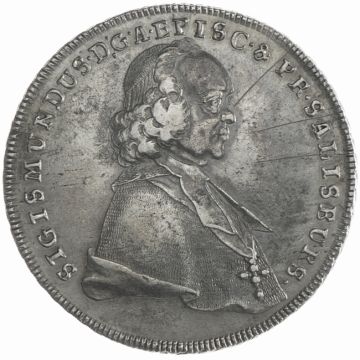 1760 Silver Half Taler SS+, Kr.