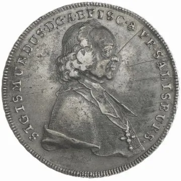 1760 1/25 oz Silver Half Taler SS+, Kr.