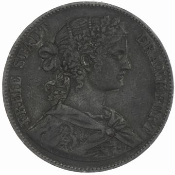 1860 Germany Silver Union Thaler SS+, herrliche Patina !, kl. Kr.