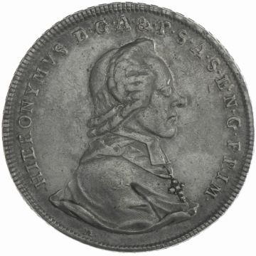 1784 Silver Taler 1784 Salzburg fast VZ, Kr., hübsche Patina