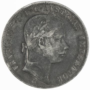1859 Silver Gulden 1859 M