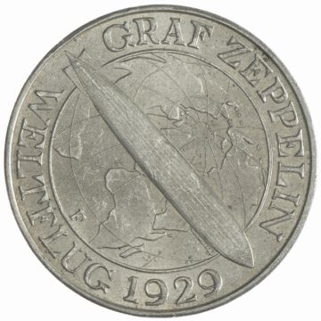 1930 3 Reichsmark 1930 F<br />Zeppelin