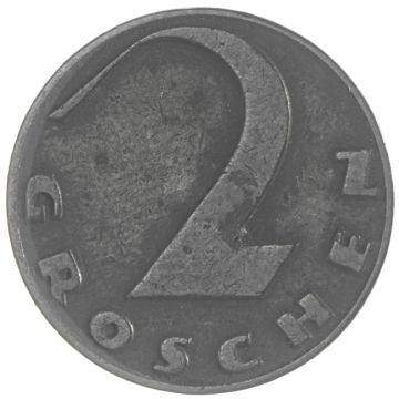 1928 Austria Copper 2 Groschen with propaganda KM SS+, surface wear, with KM KPÖ