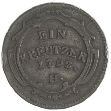 1792 Copper Kreutzer coin SS/VZ
