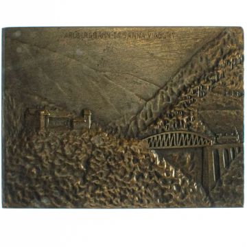 Austria Copper AE Plakette 1912 38. Eisenbahn-Ball VZ, min. Kr.