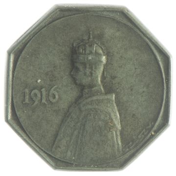 1916 Austria Zinc Zinc medal on the Hungarian royal coronation VZ, minimally spotted