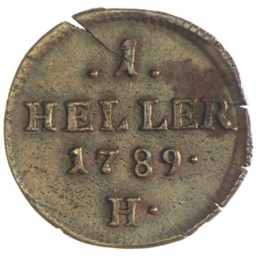1789 Copper Heller 1789 Günzburg VZ