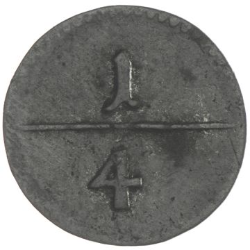 1751 Copper Quarter Kreuzer Hall VZ, minimally spotted