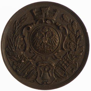 1898 Copper AE Medaille Sängerbundfest Wien 1883