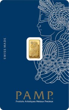 1g Switzerland Gold Switzerland Lady Fortuna™ Gold Minted Bar - 1g customary in banking