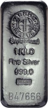 1000g Switzerland Silver Cast Classic customary in banking