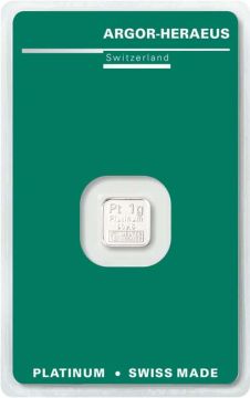 1g Switzerland Platinum 1g Pt Minted Classic 999.5 customary in banking