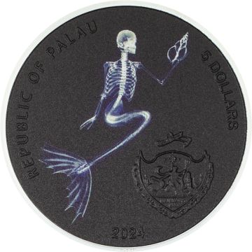 2024 1 oz Palau Silver 2024 1 oz Palau Silver The Last Mermaid PP PP