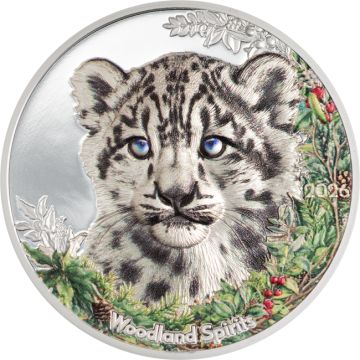2026 1 oz Mongolia Silver Snow Leopard PP