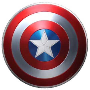 2019 9.99g Fiji Silver 2019 10g Fiji Silver Captain America Shield PP PP