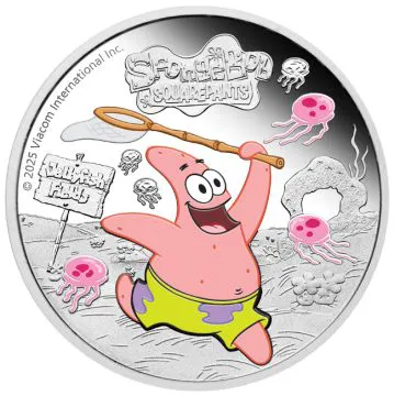 2025 1 oz Tuvalu Silver Patrick Star PP