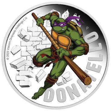 2025 1 oz Tuvalu Silver 2025 1 oz Tuvalu Silver Donatello PP PP