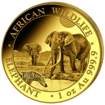 2026 1 oz Somalia Gold Elephant UN