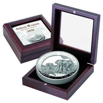 2026 1 oz Somalia Silver Elephant High Relief  Proof Coin PP
